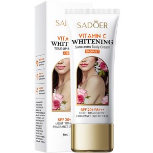 کرم بدن معطر سفید کننده و ضدآفتاب SPF20 ویتامین سی