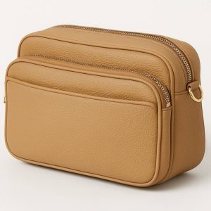 کیف رودوشی زنانه چرم مدل 3 زیپه کد 05