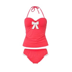 مایو دو تکه کاپدار فنردار beach queen کد 1021