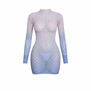 بادی فانتزی زنانه پیراهنی مدل یقه ایستاده